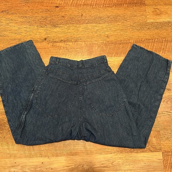 Go On Vintage 90s High Rise Pleated Wide Leg Jeans A25 - Picture 2 of 4